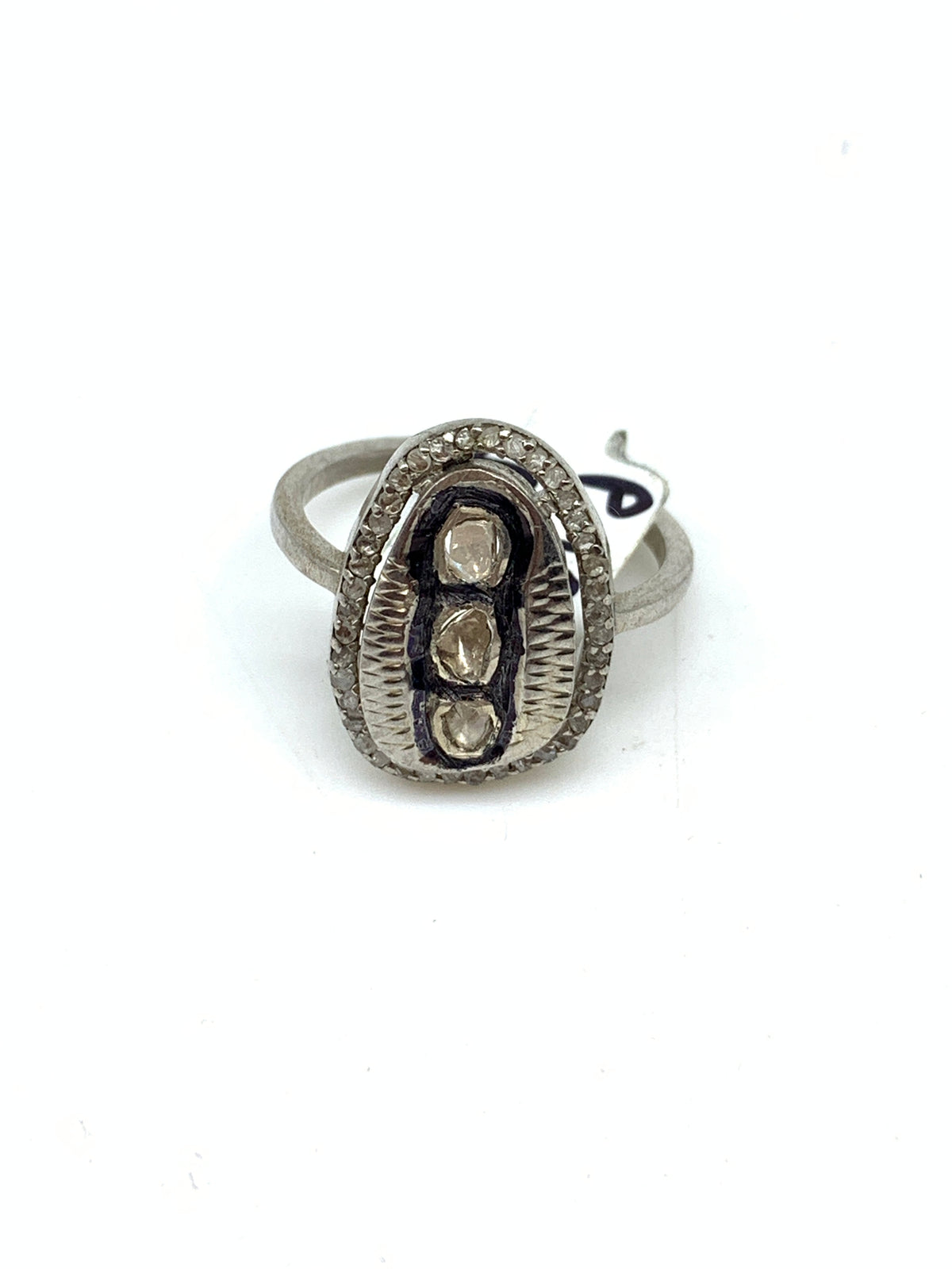 Natural Diamond Polki Ring in 925 Sterling Silver | Luxury Traditional  Diamond Jewellery