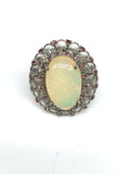 Natural Opal Gemstone Ring in 925 Sterling Silver Gemstone Silver Jewellery