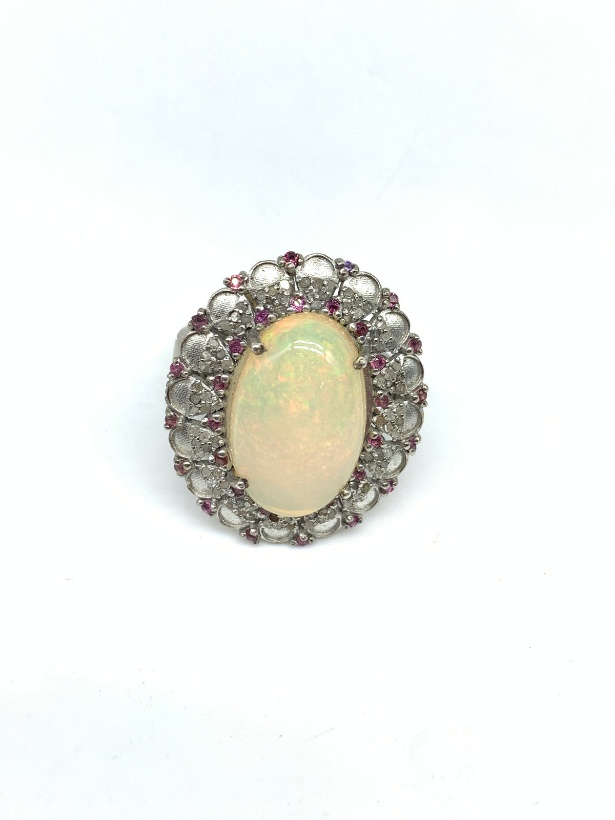 Natural Opal Gemstone Ring in 925 Sterling Silver Gemstone Silver Jewellery